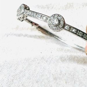 Fashion Bangle (silver-plated & rhinestone)